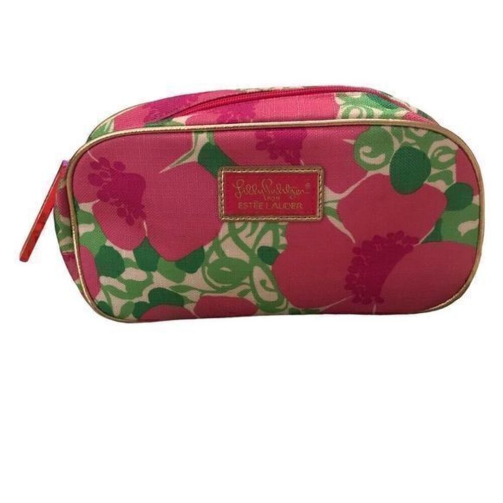 NEW! Lilly Pulitzer x Estée Lauder Colorful Travel Bag Floral Cosmetic Pouch